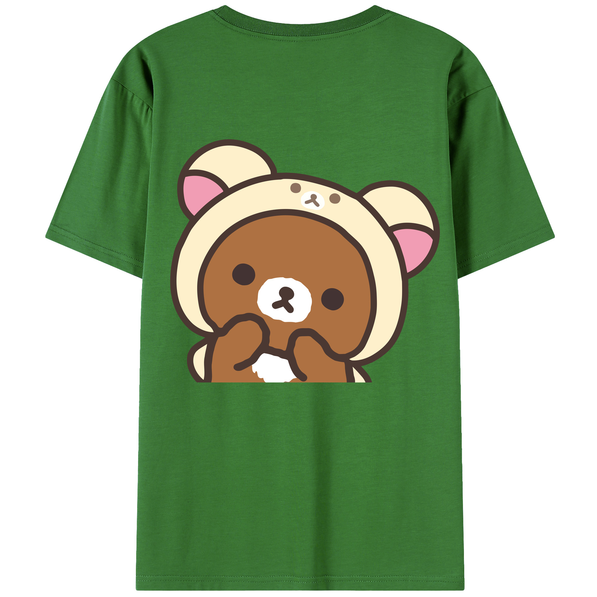 （画像用） リラックマ リラックマ キイロイトリ Rilakkuma Korilakkuma Kiiroitori レディース半袖Tシャツ(バックプリント)